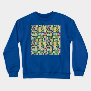 Abstract Pattern - Midnight Blue Crewneck Sweatshirt